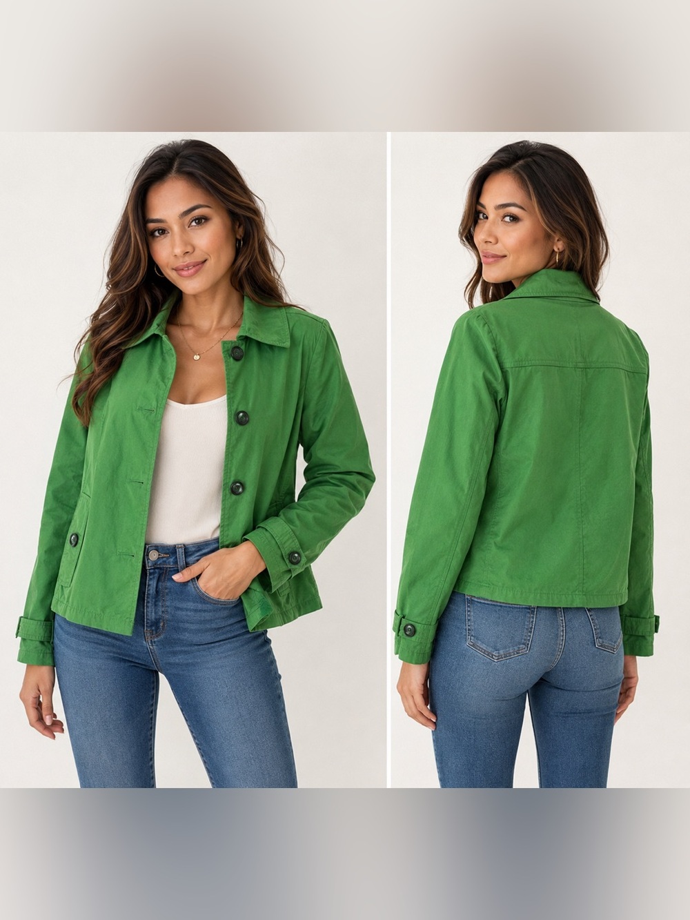 Merona Bright Green Lightweight Jacket – Women’s Size M